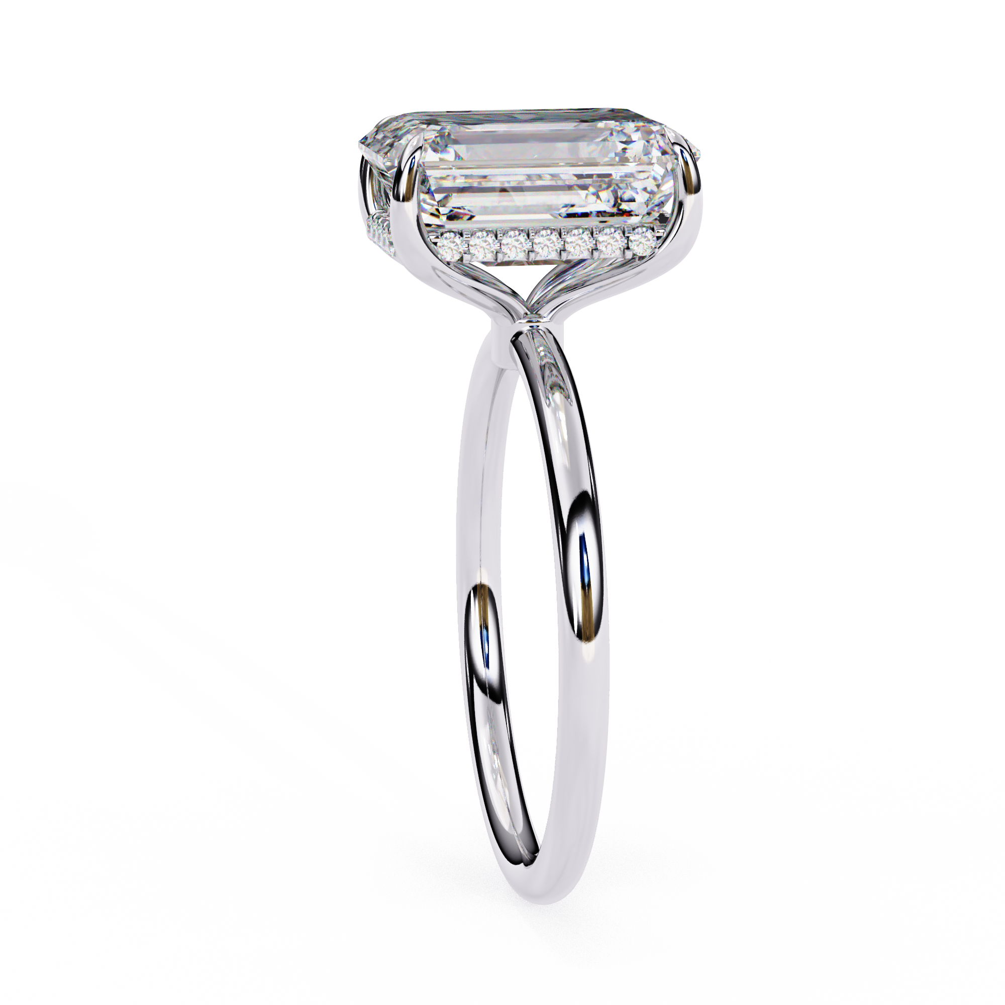 Round Brilliant Diamond Solitaire Ring in 10k–18k Gold