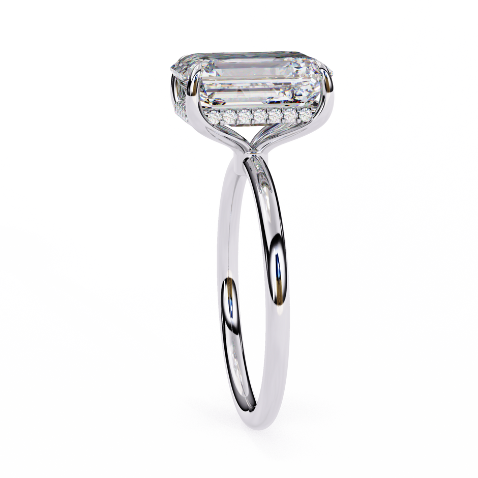 Round Brilliant Diamond Solitaire Ring in 10k–18k Gold