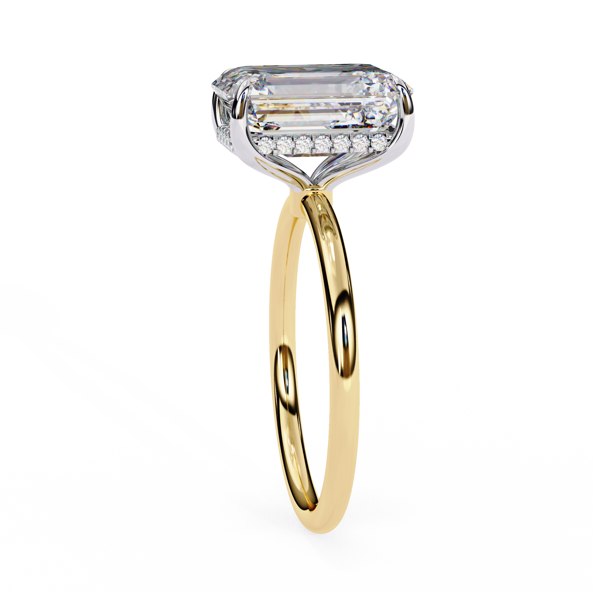 Round Brilliant Diamond Solitaire Ring in 10k–18k Gold