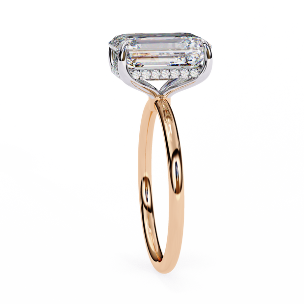 Round Brilliant Diamond Solitaire Ring in 10k–18k Gold