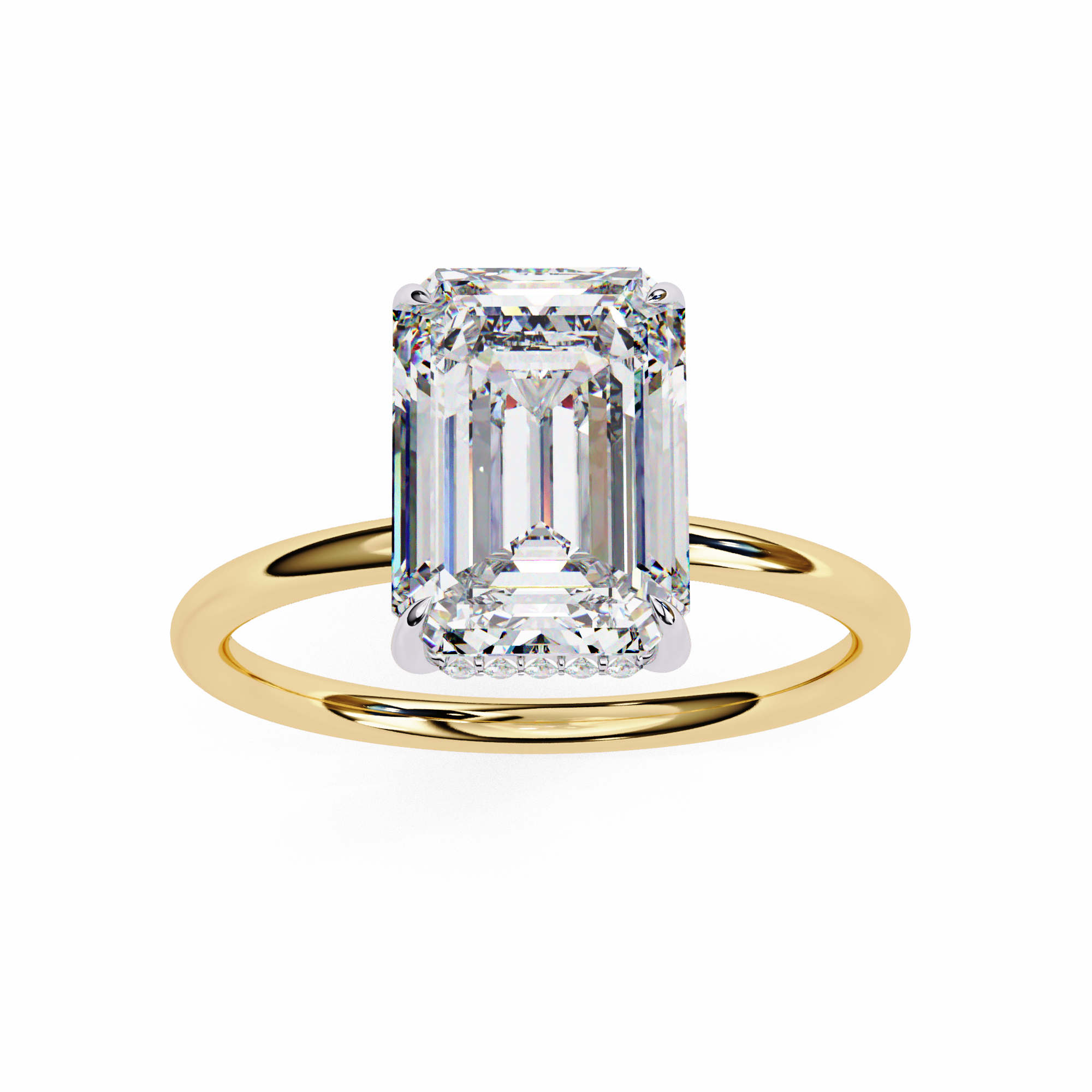 Round Brilliant Diamond Solitaire Ring in 10k–18k Gold