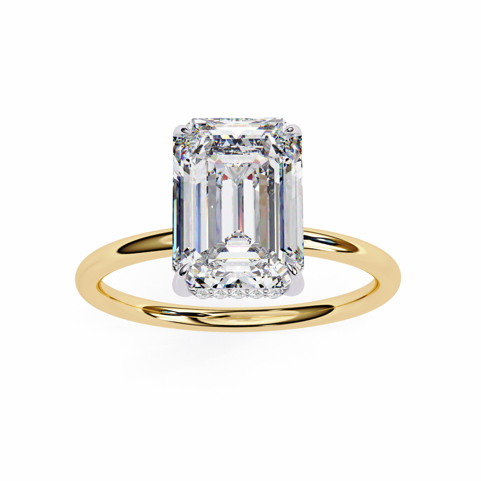 Round Brilliant Diamond Solitaire Ring in 10k–18k Gold