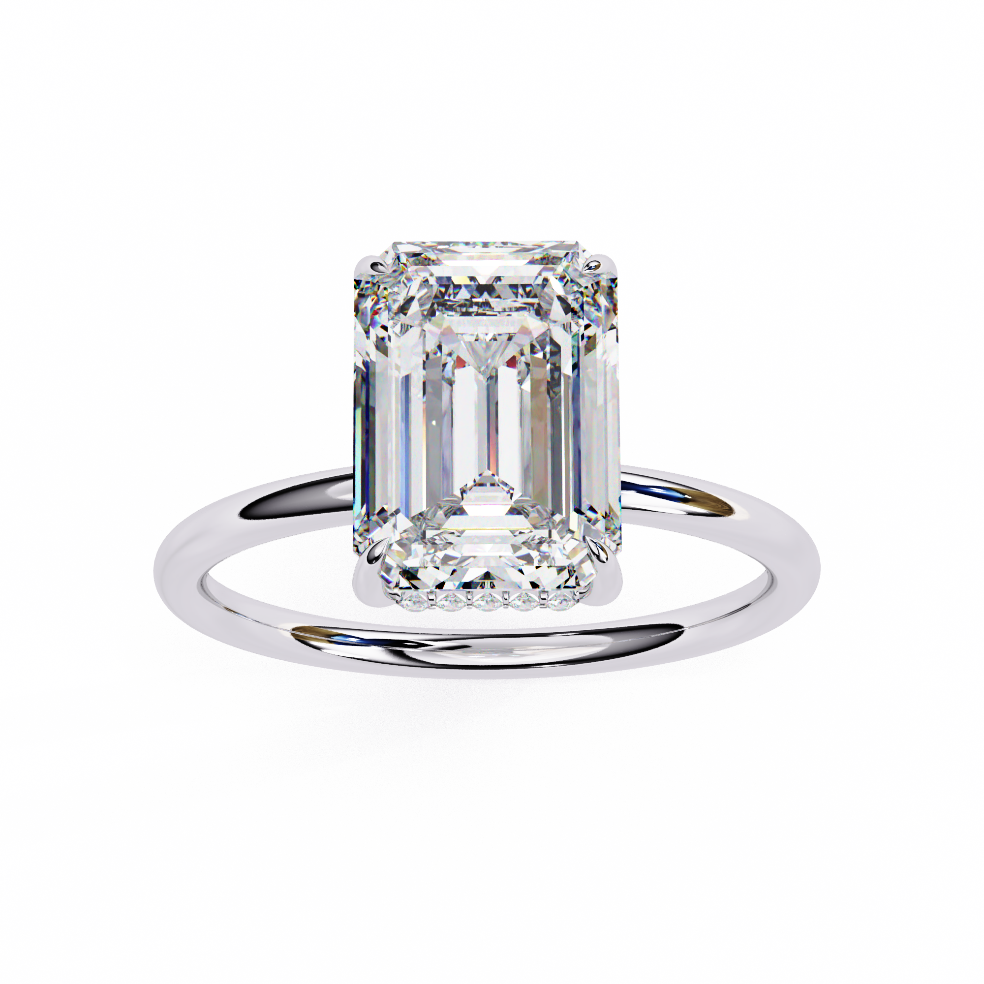 Round Brilliant Diamond Solitaire Ring in 10k–18k Gold