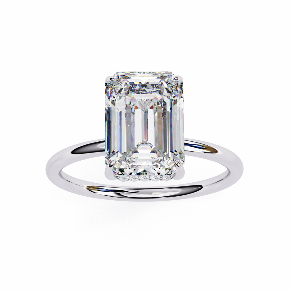 Round Brilliant Diamond Solitaire Ring in 10k–18k Gold