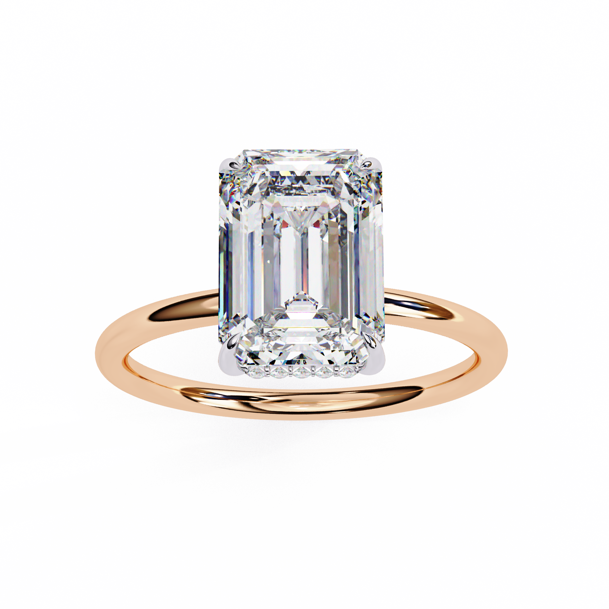 Round Brilliant Diamond Solitaire Ring in 10k–18k Gold