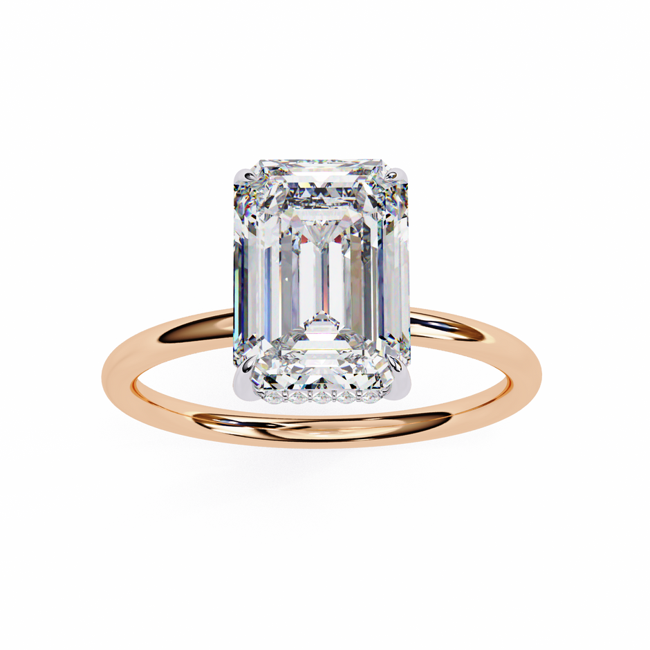 Round Brilliant Diamond Solitaire Ring in 10k–18k Gold