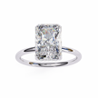 Cushion-Cut Diamond Solitaire Ring in 10k–18k Gold