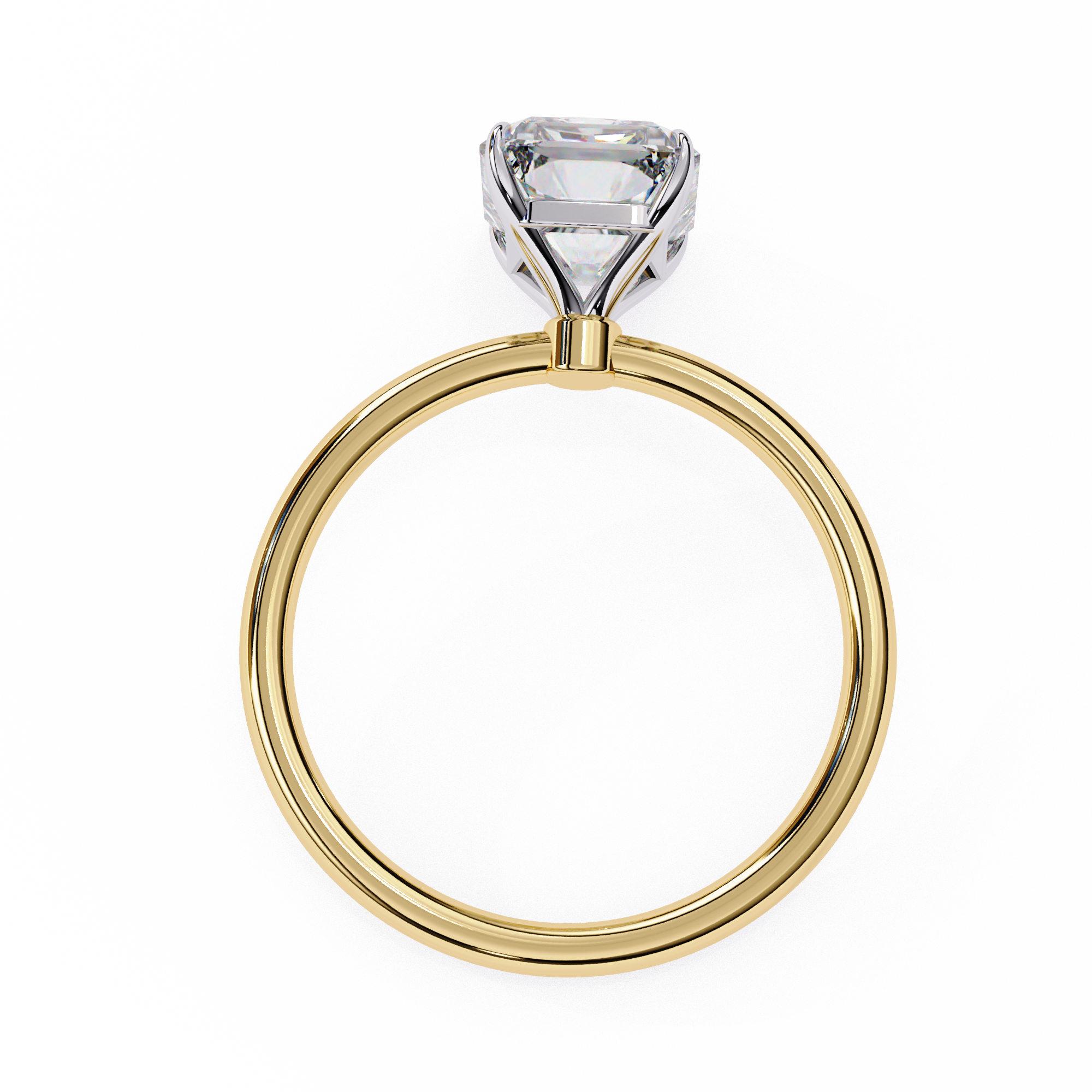 Round Brilliant Diamond Solitaire Ring in 10k–18k Gold