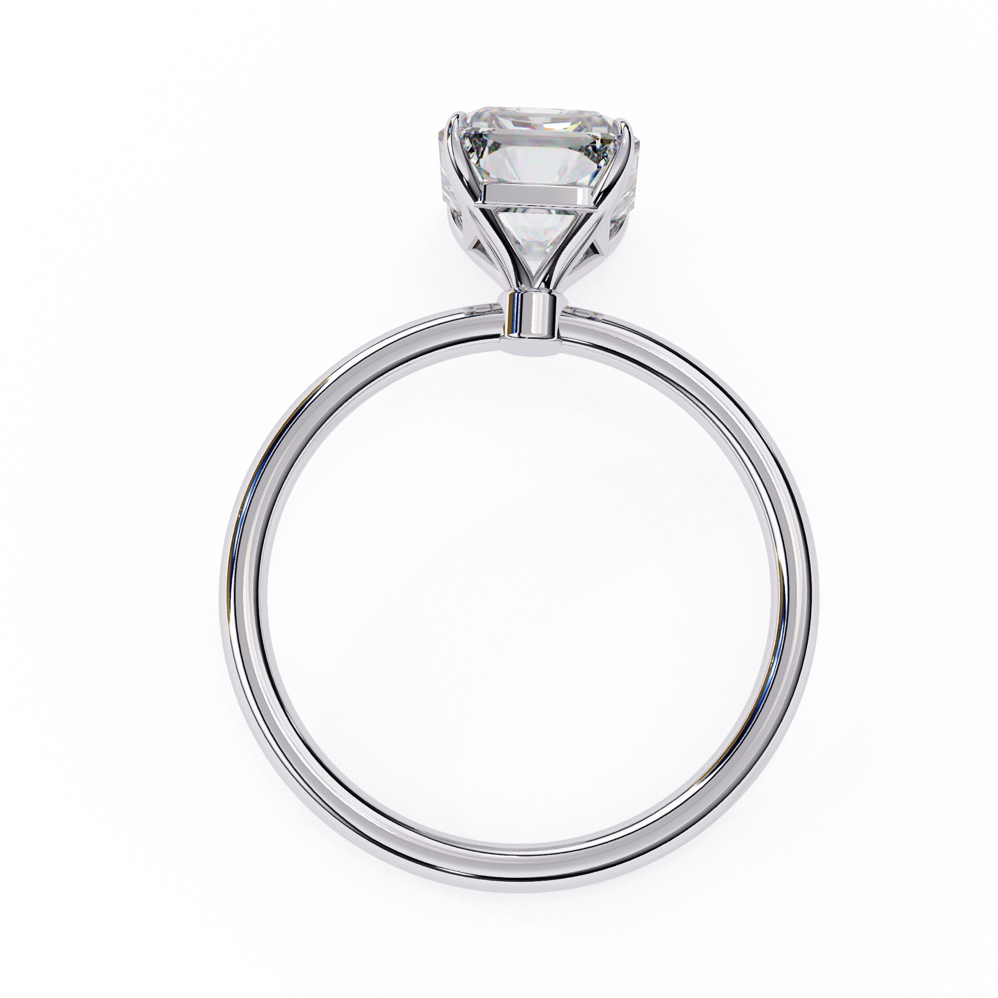 Round Brilliant Diamond Solitaire Ring in 10k–18k Gold
