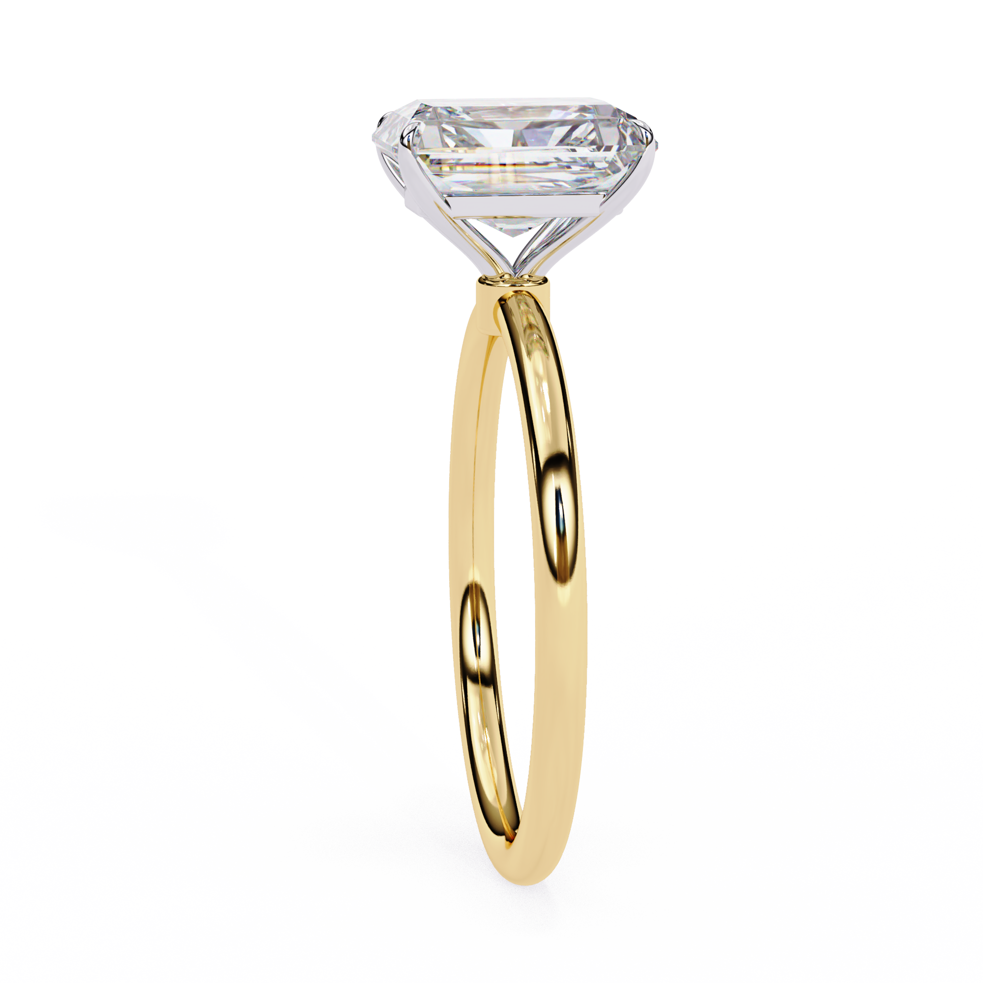 Round Brilliant Diamond Solitaire Ring in 10k–18k Gold