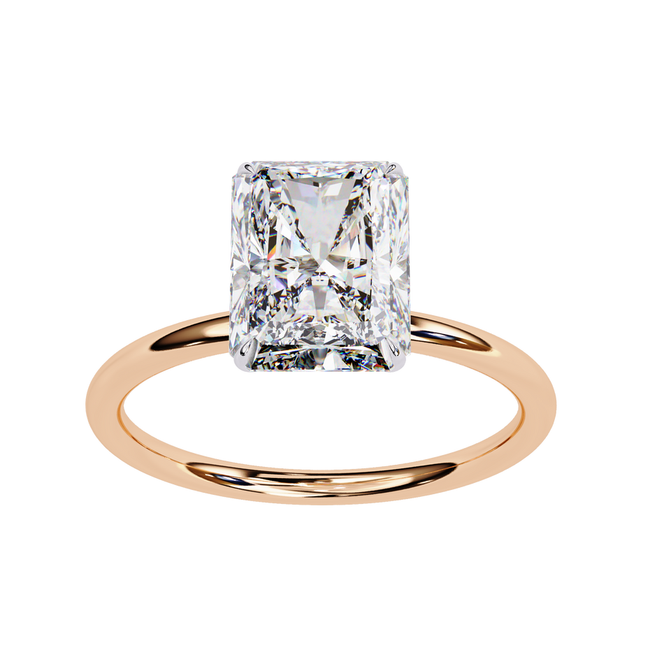 Round Brilliant Diamond Solitaire Ring in 10k–18k Gold