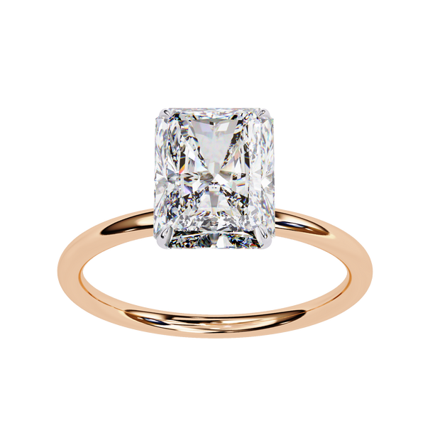 Round Brilliant Diamond Solitaire Ring in 10k–18k Gold