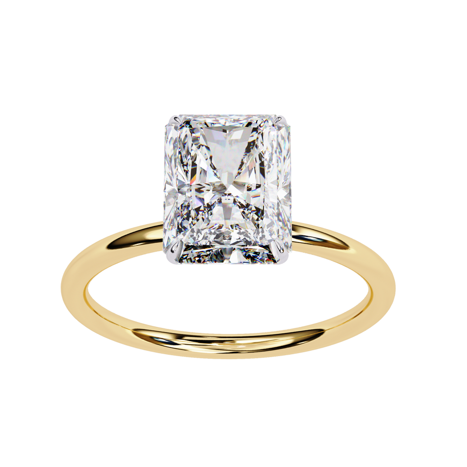 Round Brilliant Diamond Solitaire Ring in 10k–18k Gold