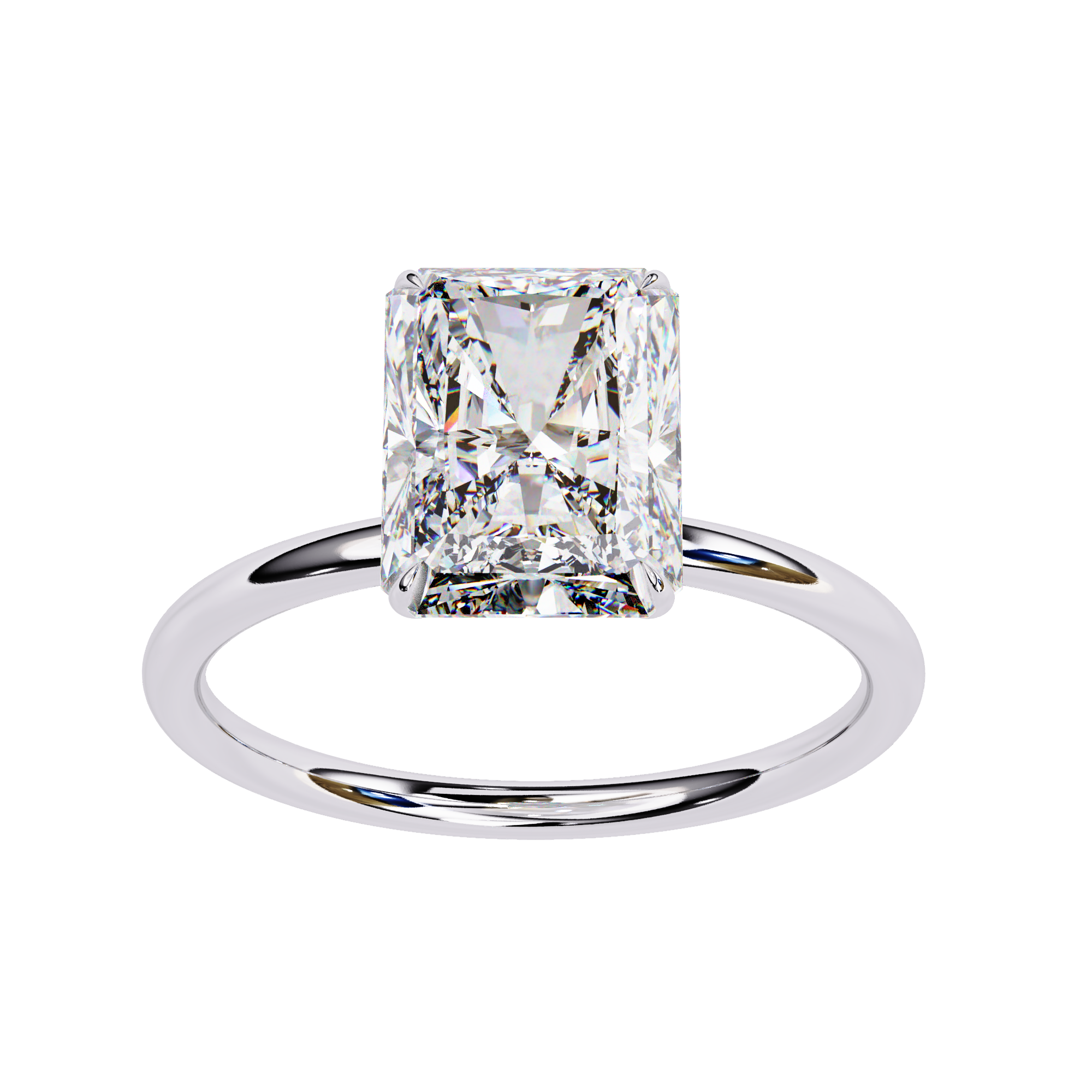 Round Brilliant Diamond Solitaire Ring in 10k–18k Gold