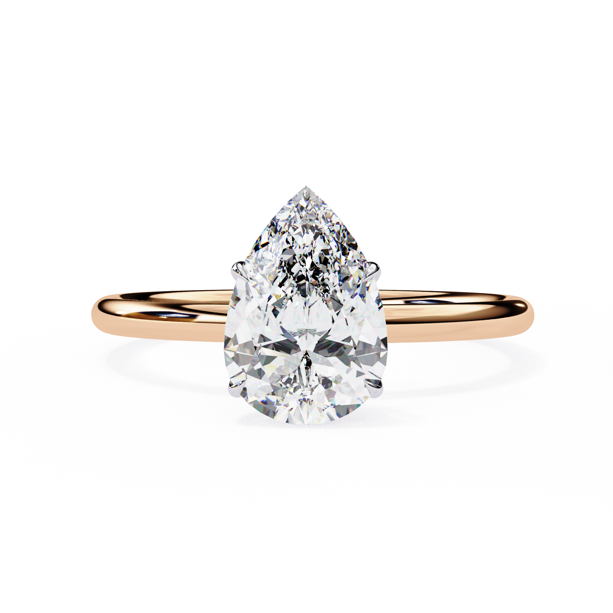 Cushion-Cut Diamond Solitaire Ring in 10k–18k Gold
