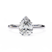 Cushion-Cut Diamond Solitaire Ring in 10k–18k Gold