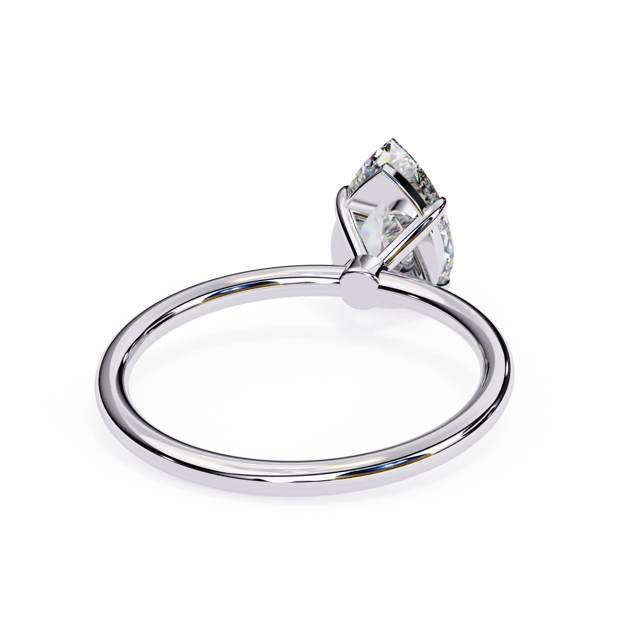 Cushion-Cut Diamond Solitaire Ring in 10k–18k Gold