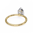 Cushion-Cut Diamond Solitaire Ring in 10k–18k Gold