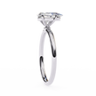 Cushion-Cut Diamond Solitaire Ring in 10k–18k Gold