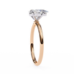 Cushion-Cut Diamond Solitaire Ring in 10k–18k Gold