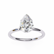 Cushion-Cut Diamond Solitaire Ring in 10k–18k Gold