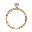 Pear-Shaped Diamond Solitaire Ring in 10k–18k Gold