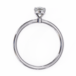 Pear-Shaped Diamond Solitaire Ring in 10k–18k Gold