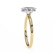 Pear-Shaped Diamond Solitaire Ring in 10k–18k Gold