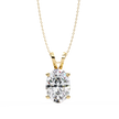 Gold Pavé Lozenge Pendant