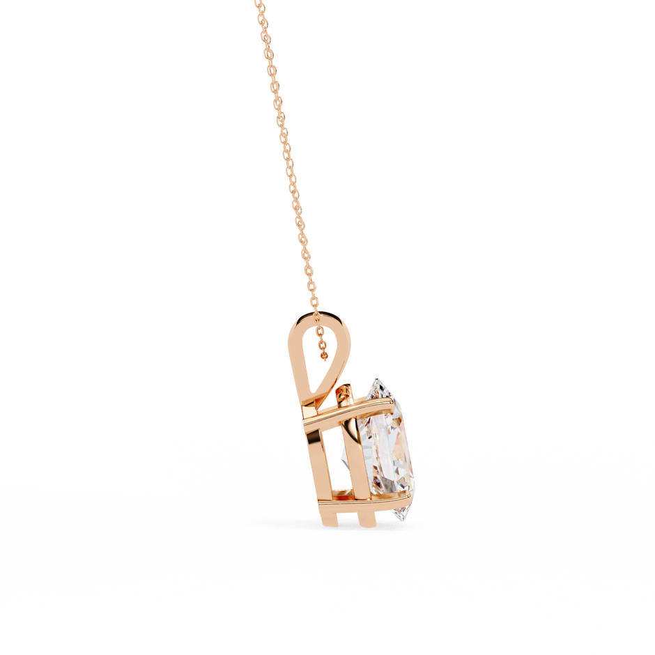 Gold Pavé Lozenge Pendant