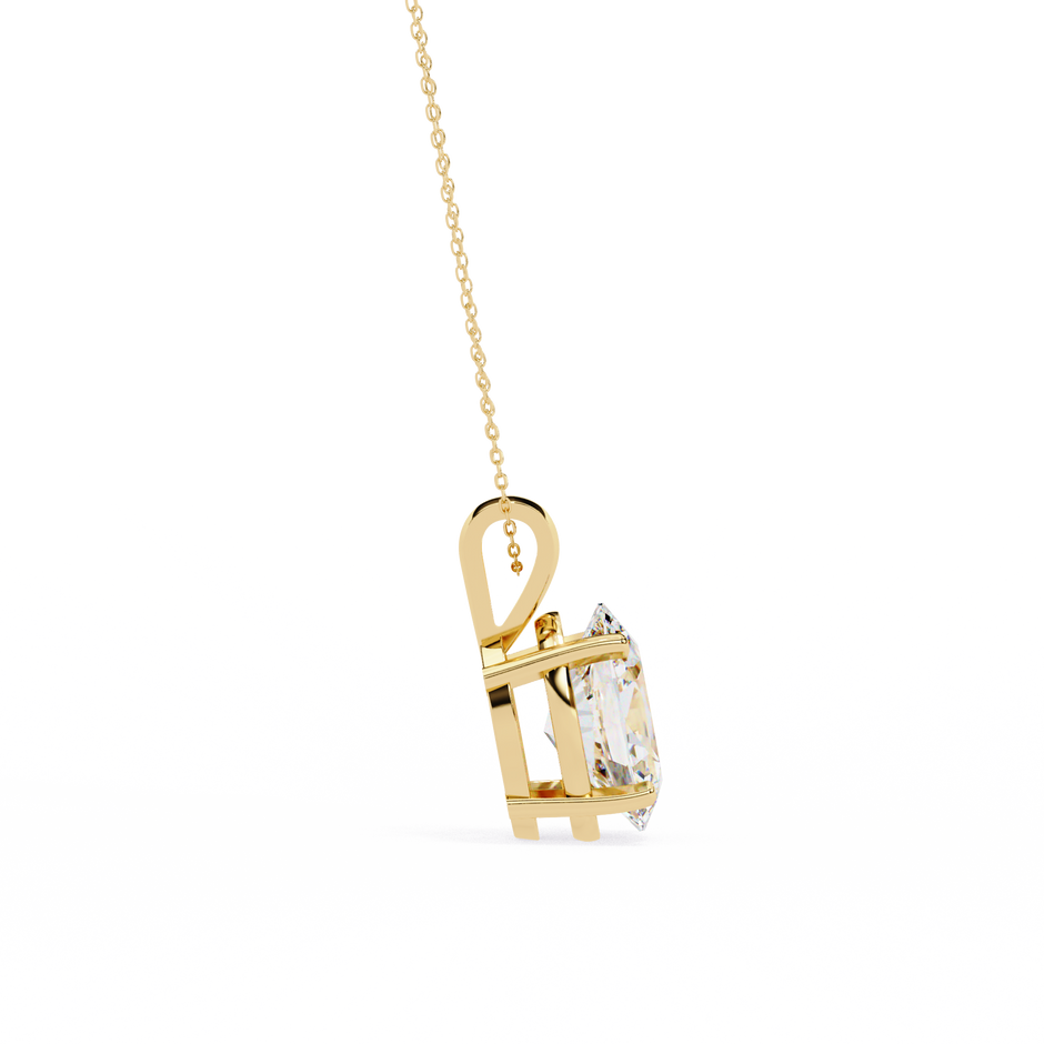Gold Pavé Lozenge Pendant
