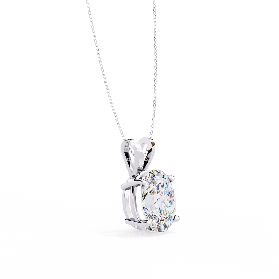 Gold Pavé Lozenge Pendant