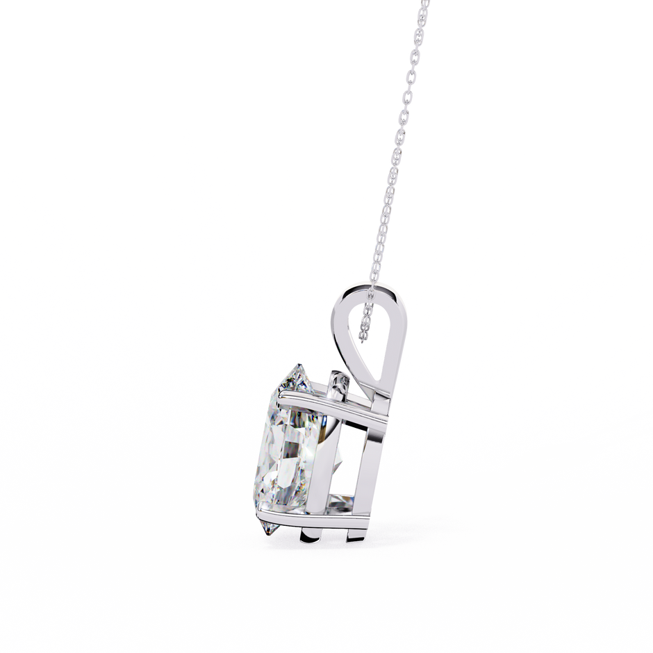 Gold Pavé Lozenge Pendant