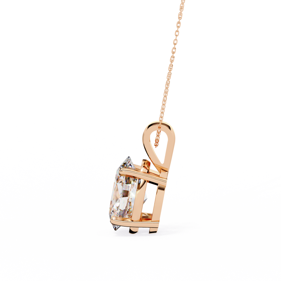 Gold Pavé Lozenge Pendant