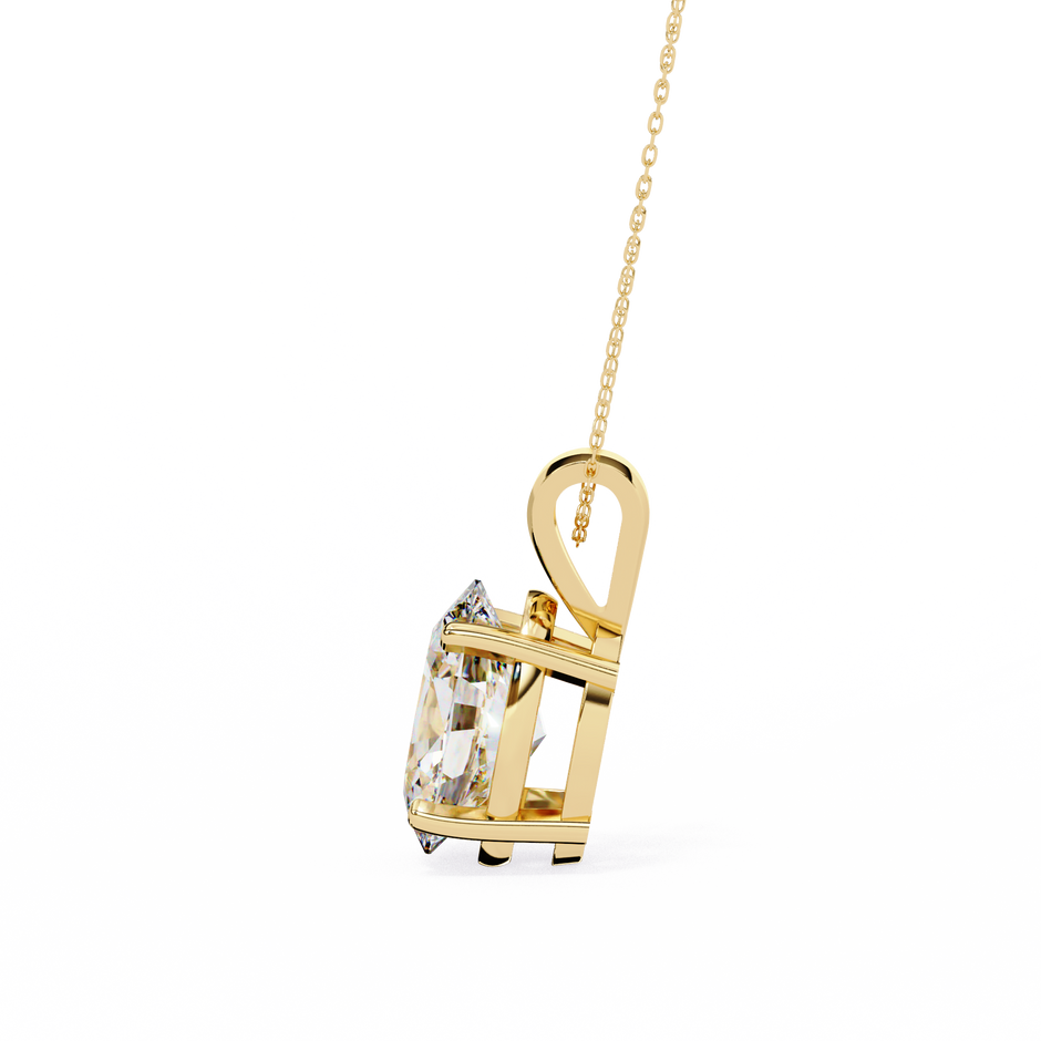Gold Pavé Lozenge Pendant