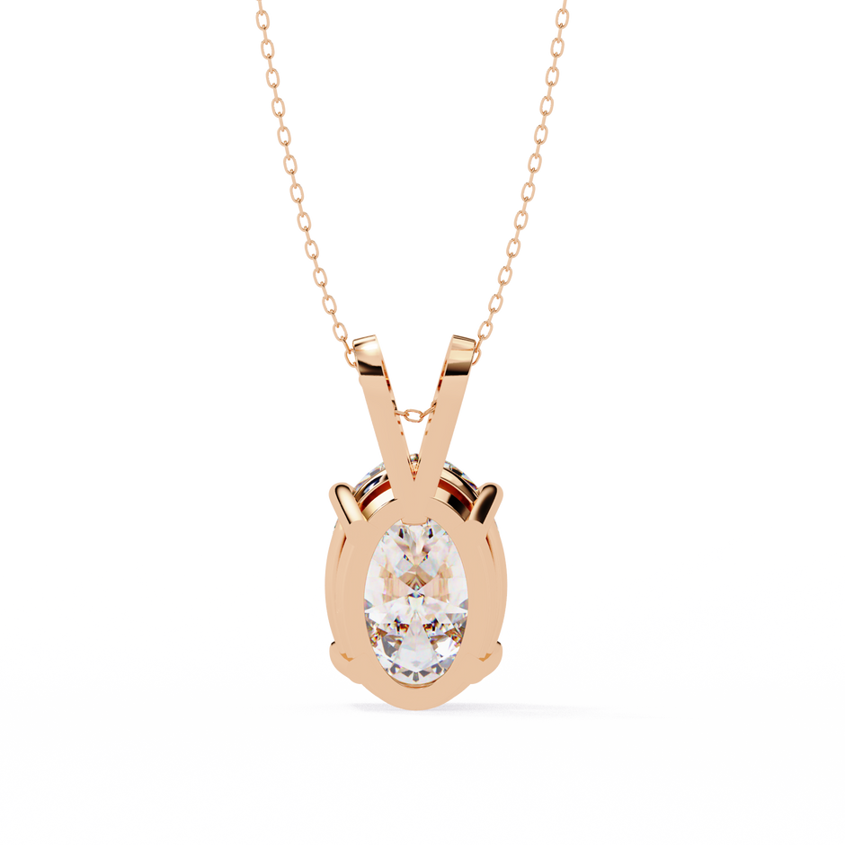 Gold Pavé Lozenge Pendant
