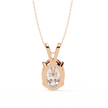 Gold Pavé Lozenge Pendant