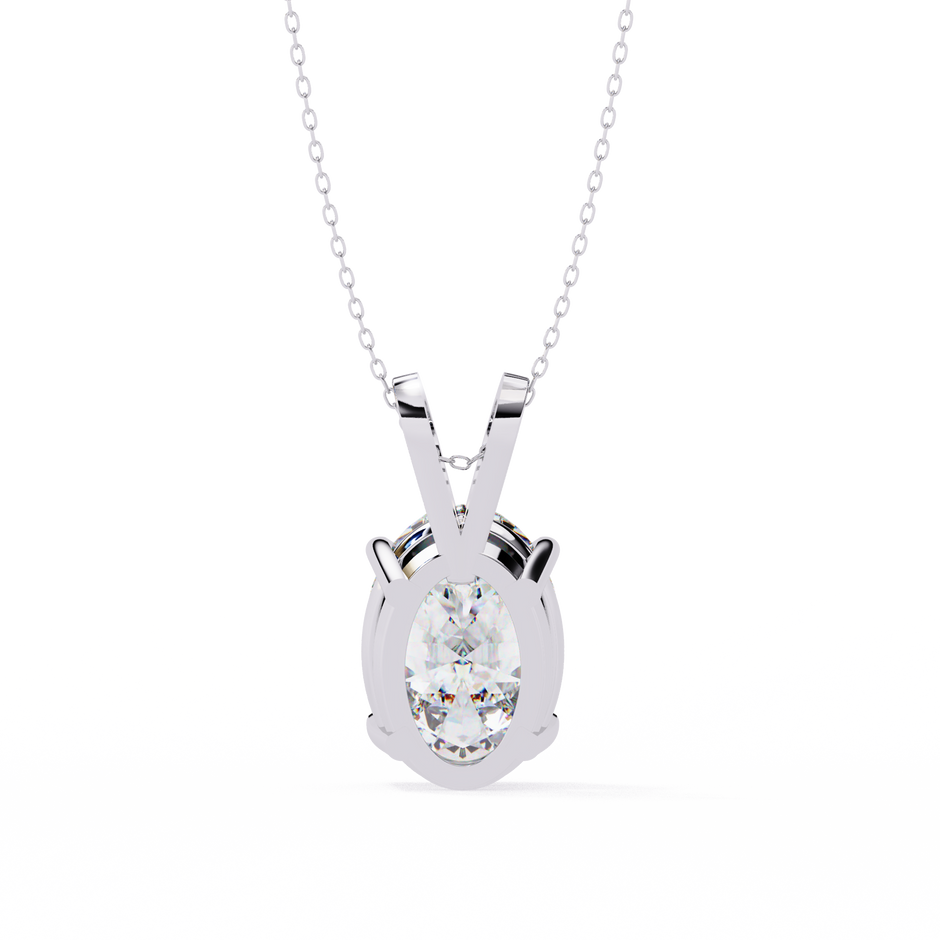 Gold Pavé Lozenge Pendant