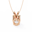 Gold Pavé Lozenge Pendant