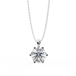 Diamond Circle Halo Pendant