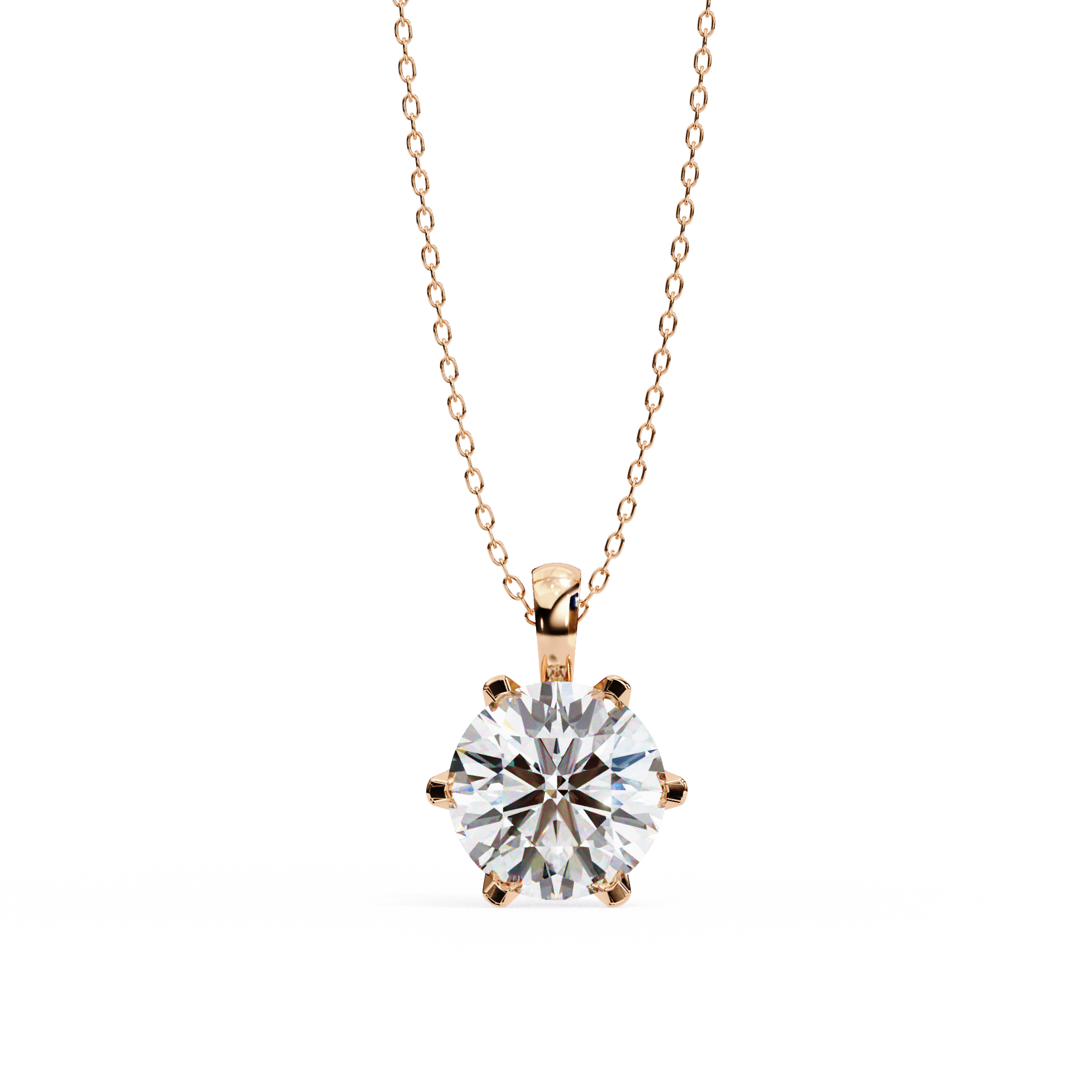 Diamond Circle Halo Pendant