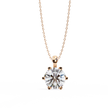 Diamond Circle Halo Pendant
