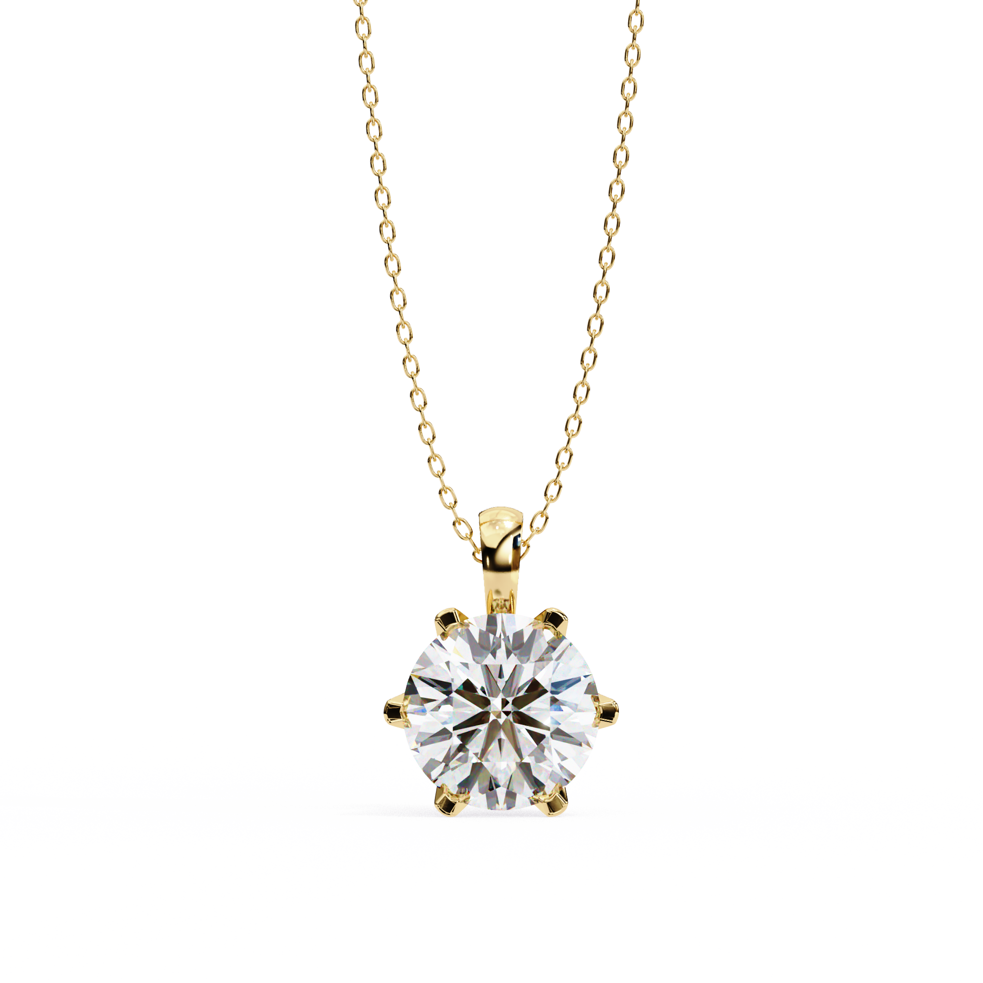 Diamond Circle Halo Pendant
