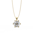 Diamond Circle Halo Pendant
