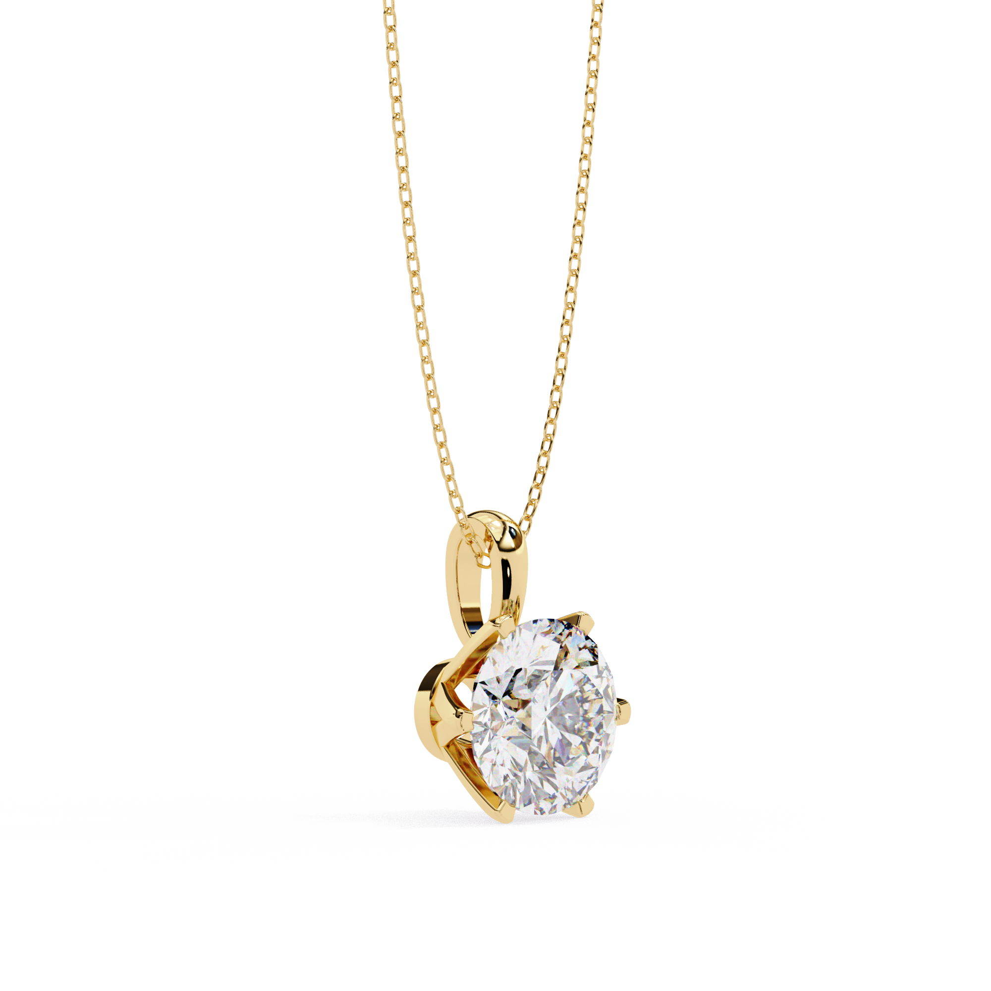 Diamond Circle Halo Pendant