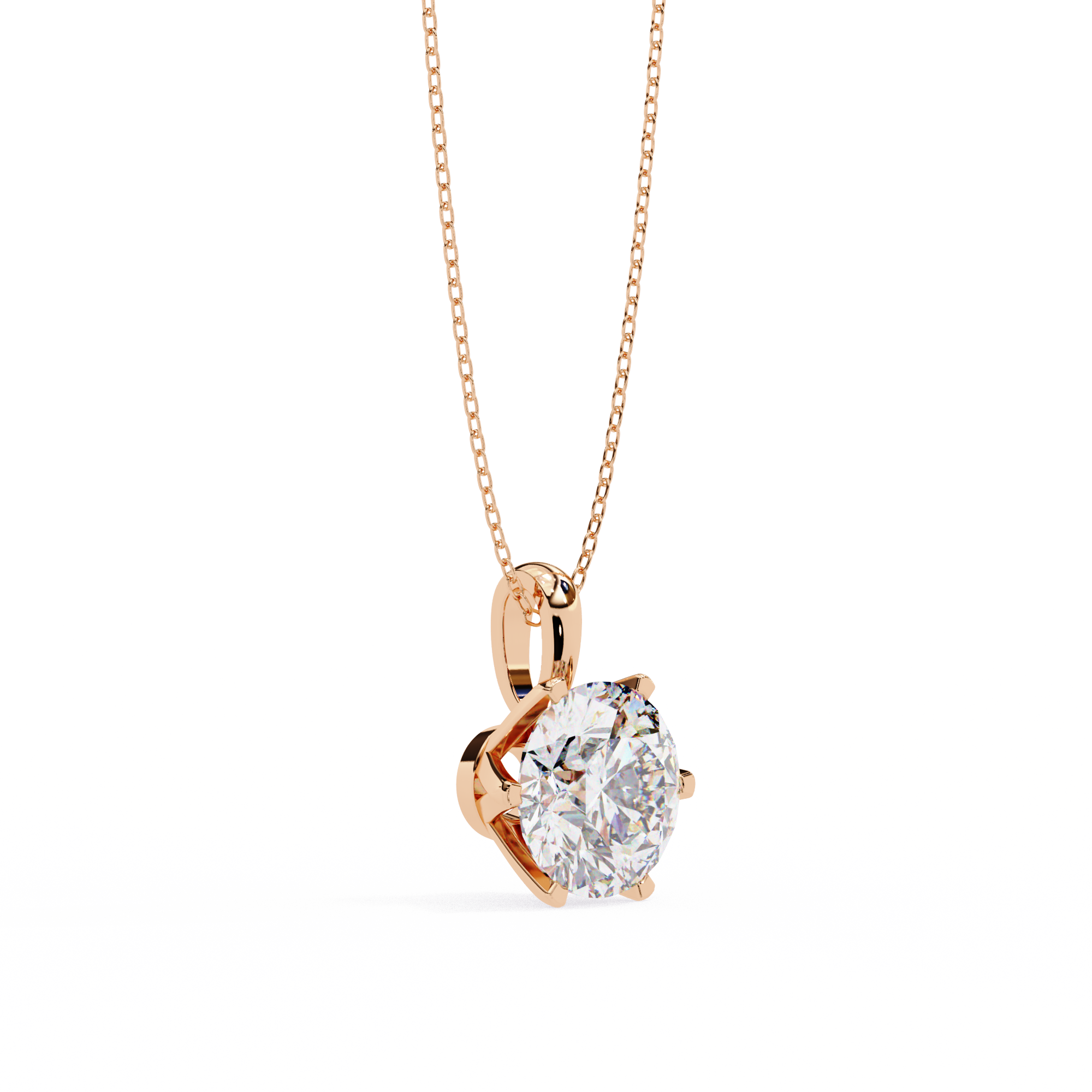 Diamond Circle Halo Pendant