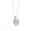 Diamond Circle Halo Pendant