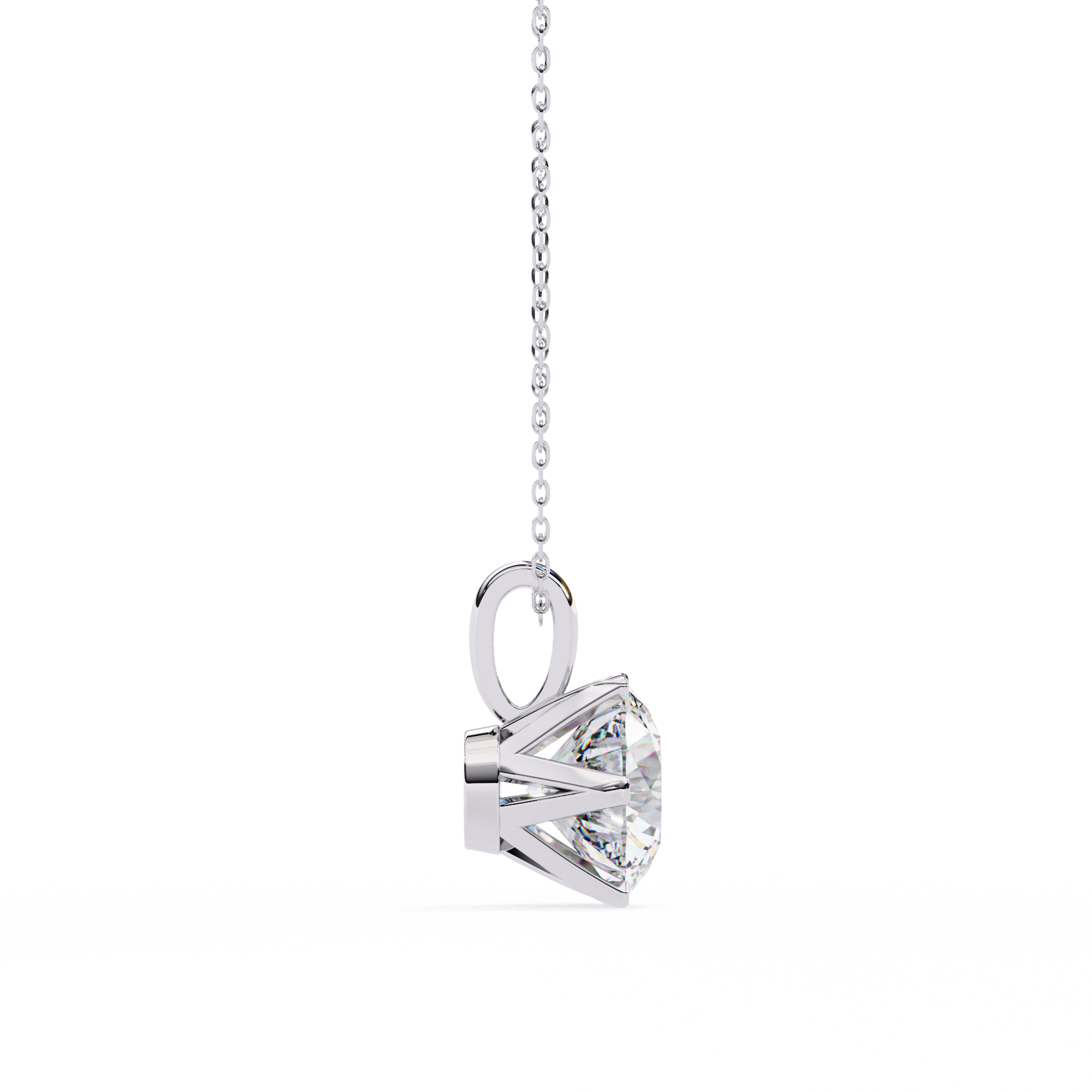 Diamond Circle Halo Pendant