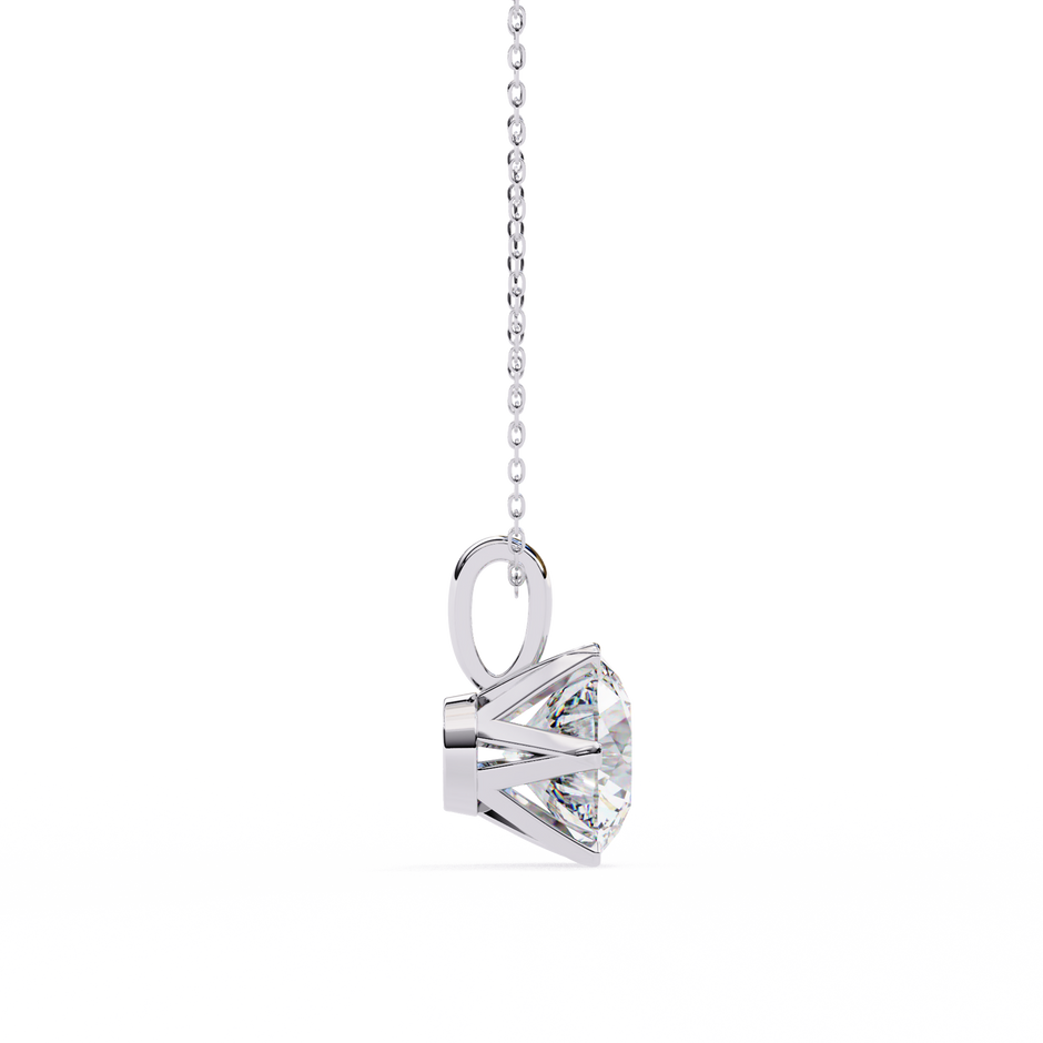 Diamond Circle Halo Pendant