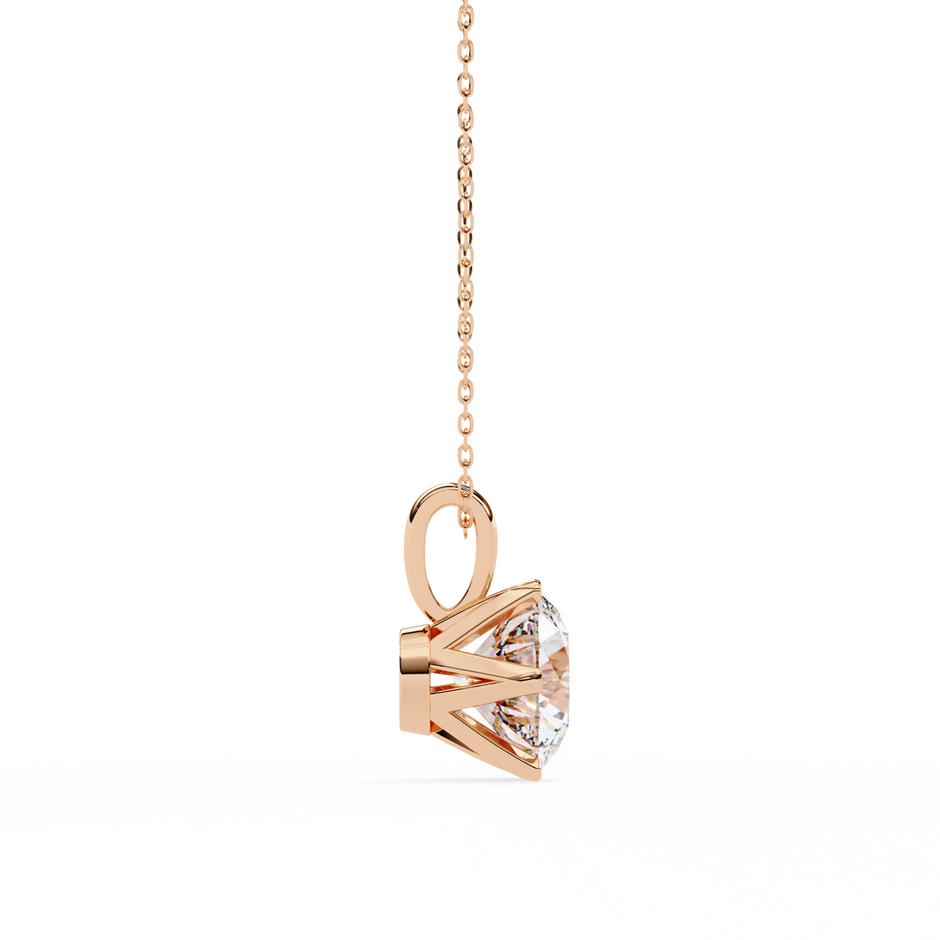 Diamond Circle Halo Pendant